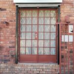 Decorative Doors with Security Shutter open by GJ Roller Doors shutter