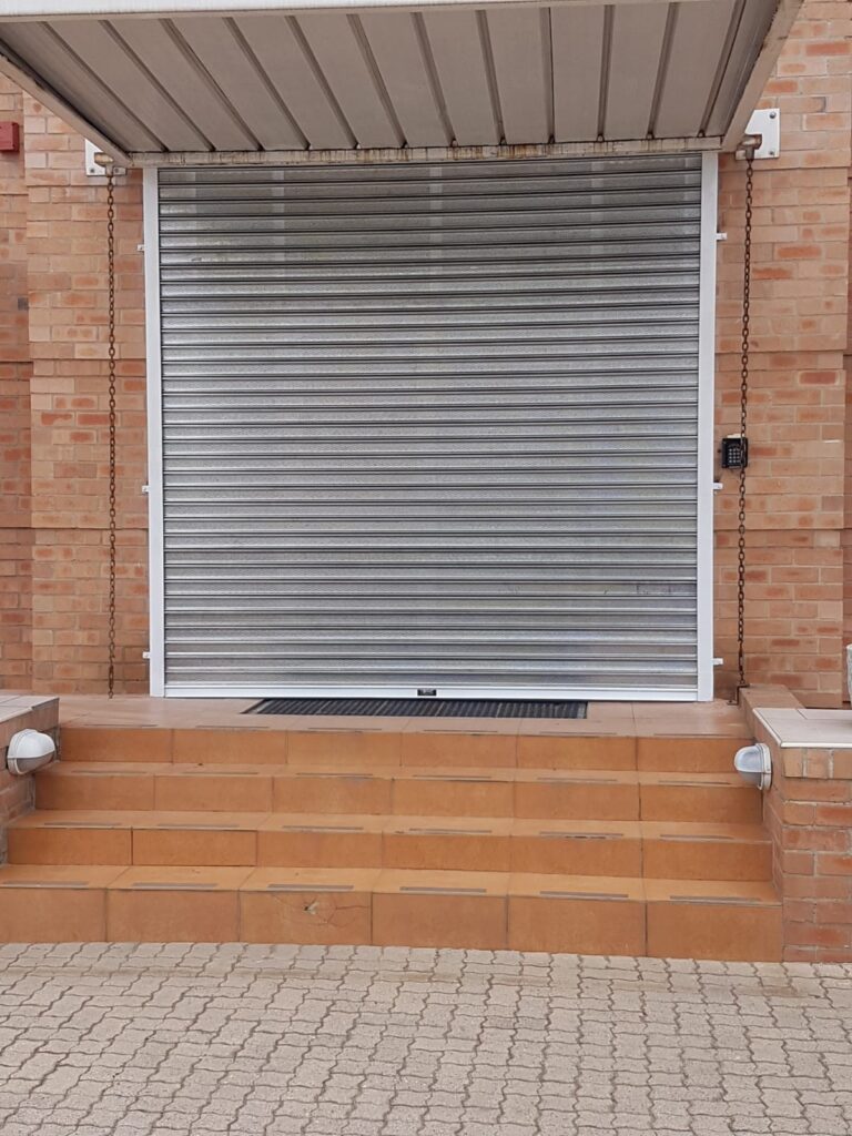 GJ Roller Doors roller shutter in operation