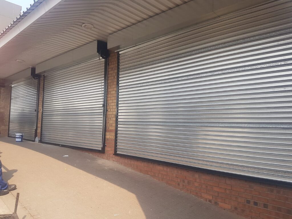 GJ Roller Doors triple shutter installation