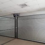 Interior view of GJ Roller Doors double shutter door